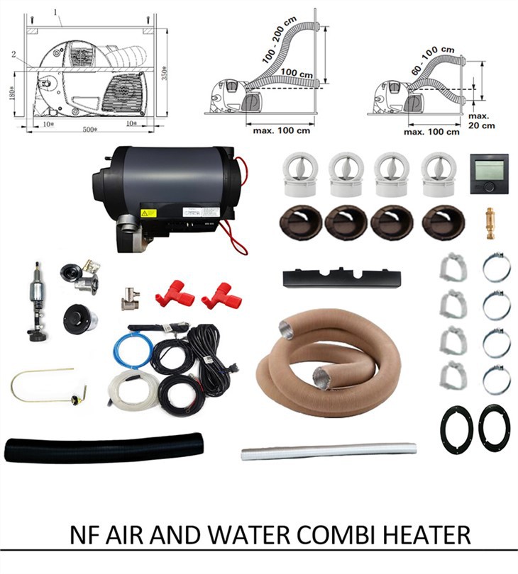 Diesel Caravan Air ak Dlo Combi Chofaj